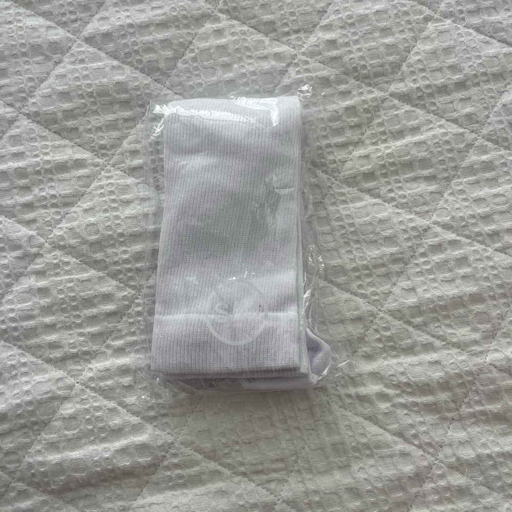 NWT White Ribbed compression Socks